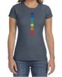 Ladies Yoga Shirt Floral Chakras Crewneck Tee T-Shirt
