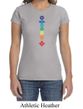 Ladies Yoga Shirt Floral Chakras Crewneck Tee T-Shirt