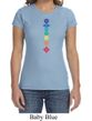 Ladies Yoga Shirt Floral Chakras Crewneck Tee T-Shirt