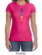 Ladies Yoga Shirt Floral Chakras Crewneck Tee T-Shirt