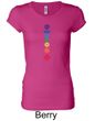 Ladies Yoga Shirt Floral Chakras Longer Length Tee T-Shirt