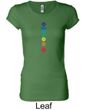 Ladies Yoga Shirt Floral Chakras Longer Length Tee T-Shirt