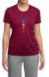 Ladies Yoga Shirt Floral Chakras Moisture Wicking Tee T-Shirt