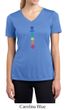 Ladies Yoga Shirt Floral Chakras Moisture Wicking V-neck Tee T-Shirt
