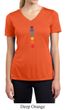 Ladies Yoga Shirt Floral Chakras Moisture Wicking V-neck Tee T-Shirt