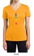 Ladies Yoga Shirt Floral Chakras Moisture Wicking V-neck Tee T-Shirt