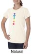 Ladies Yoga Shirt Floral Chakras Organic Tee T-Shirt