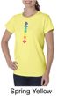 Ladies Yoga Shirt Floral Chakras Organic Tee T-Shirt