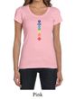 Ladies Yoga Shirt Floral Chakras Scoop Neck Tee T-Shirt