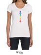 Ladies Yoga Shirt Floral Chakras Scoop Neck Tee T-Shirt