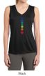 Ladies Yoga Shirt Floral Chakras Sleeveless Moisture Wicking Tee