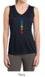 Ladies Yoga Shirt Floral Chakras Sleeveless Moisture Wicking Tee