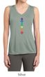 Ladies Yoga Shirt Floral Chakras Sleeveless Moisture Wicking Tee
