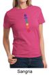 Ladies Yoga Shirt Floral Chakras Tee T-Shirt
