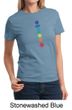 Ladies Yoga Shirt Floral Chakras Tee T-Shirt