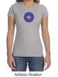 Ladies Yoga Shirt Floral Sahasrara Crewneck Tee T-Shirt