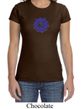 Ladies Yoga Shirt Floral Sahasrara Crewneck Tee T-Shirt
