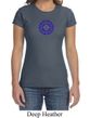 Ladies Yoga Shirt Floral Sahasrara Crewneck Tee T-Shirt