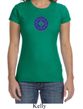 Ladies Yoga Shirt Floral Sahasrara Crewneck Tee T-Shirt