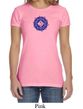 Ladies Yoga Shirt Floral Sahasrara Crewneck Tee T-Shirt
