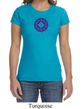 Ladies Yoga Shirt Floral Sahasrara Crewneck Tee T-Shirt