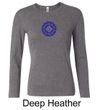 Ladies Yoga Shirt Floral Sahasrara Long Sleeve Tee T-Shirt