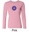 Ladies Yoga Shirt Floral Sahasrara Long Sleeve Tee T-Shirt