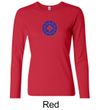 Ladies Yoga Shirt Floral Sahasrara Long Sleeve Tee T-Shirt
