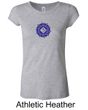 Ladies Yoga Shirt Floral Sahasrara Longer Length Tee T-Shirt