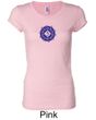 Ladies Yoga Shirt Floral Sahasrara Longer Length Tee T-Shirt