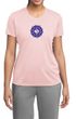 Ladies Yoga Shirt Floral Sahasrara Moisture Wicking Tee T-Shirt