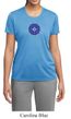 Ladies Yoga Shirt Floral Sahasrara Moisture Wicking Tee T-Shirt