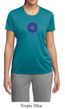 Ladies Yoga Shirt Floral Sahasrara Moisture Wicking Tee T-Shirt