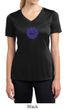 Ladies Yoga Shirt Floral Sahasrara Moisture Wicking V-neck Tee T-Shirt