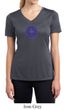 Ladies Yoga Shirt Floral Sahasrara Moisture Wicking V-neck Tee T-Shirt