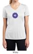 Ladies Yoga Shirt Floral Sahasrara Moisture Wicking V-neck Tee T-Shirt