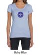 Ladies Yoga Shirt Floral Sahasrara Scoop Neck Tee T-Shirt
