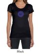 Ladies Yoga Shirt Floral Sahasrara Scoop Neck Tee T-Shirt