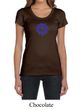 Ladies Yoga Shirt Floral Sahasrara Scoop Neck Tee T-Shirt
