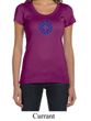 Ladies Yoga Shirt Floral Sahasrara Scoop Neck Tee T-Shirt