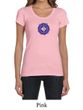 Ladies Yoga Shirt Floral Sahasrara Scoop Neck Tee T-Shirt