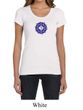 Ladies Yoga Shirt Floral Sahasrara Scoop Neck Tee T-Shirt