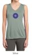 Ladies Yoga Shirt Floral Sahasrara Sleeveless Moisture Wicking Tee