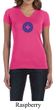 Ladies Yoga Shirt Floral Sahasrara V-neck Tee T-Shirt
