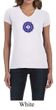 Ladies Yoga Shirt Floral Sahasrara V-neck Tee T-Shirt