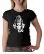 Ladies Yoga Shirt Ganesha Head Crewneck Tee T-Shirt
