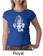 Ladies Yoga Shirt Ganesha Head Crewneck Tee T-Shirt