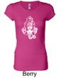 Ladies Yoga Shirt Ganesha Head Longer Length Tee T-Shirt