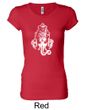 Ladies Yoga Shirt Ganesha Head Longer Length Tee T-Shirt
