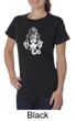 Ladies Yoga Shirt Ganesha Head Organic Tee T-Shirt